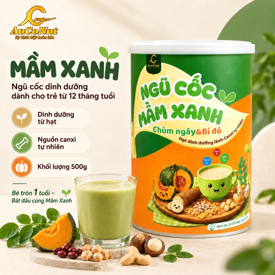 Bột Ngũ Cốc Mầm Xanh AuCoNut