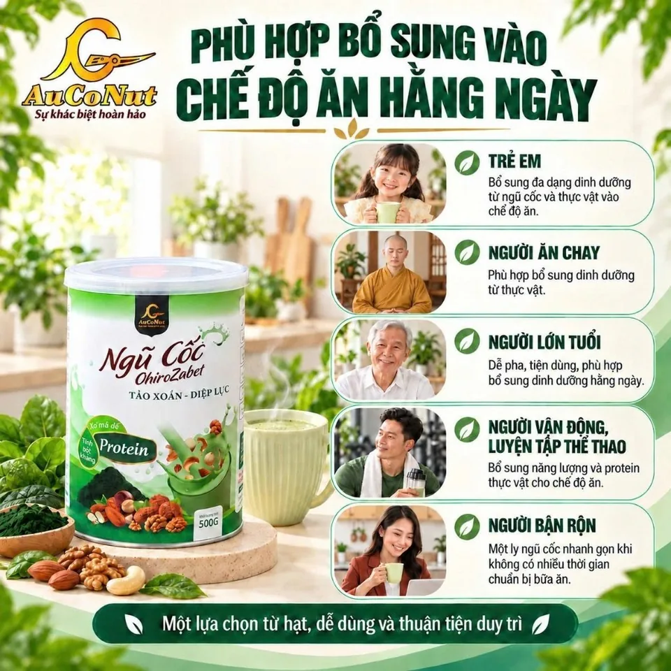 Ngũ cốc OHIRO ZABET Tảo xoắn Diệp lục – ảnh 3
