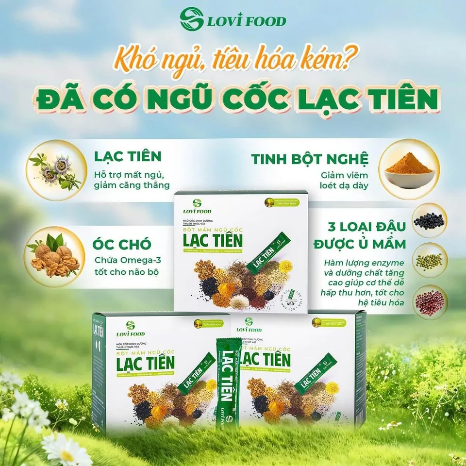 Bột Mầm Ngũ Cốc Lạc Tiên (Ngủ Ngon) Lovifood – ảnh 2