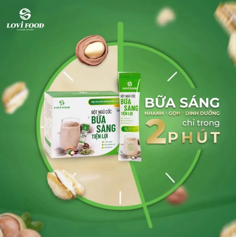 Bột Ngũ Cốc Bữa Sáng Tiện Lợi Lovifood – ảnh 3