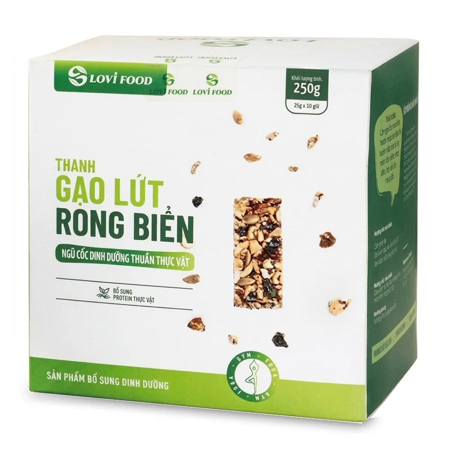 Thanh Gạo Lứt Rong Biển Lovifood