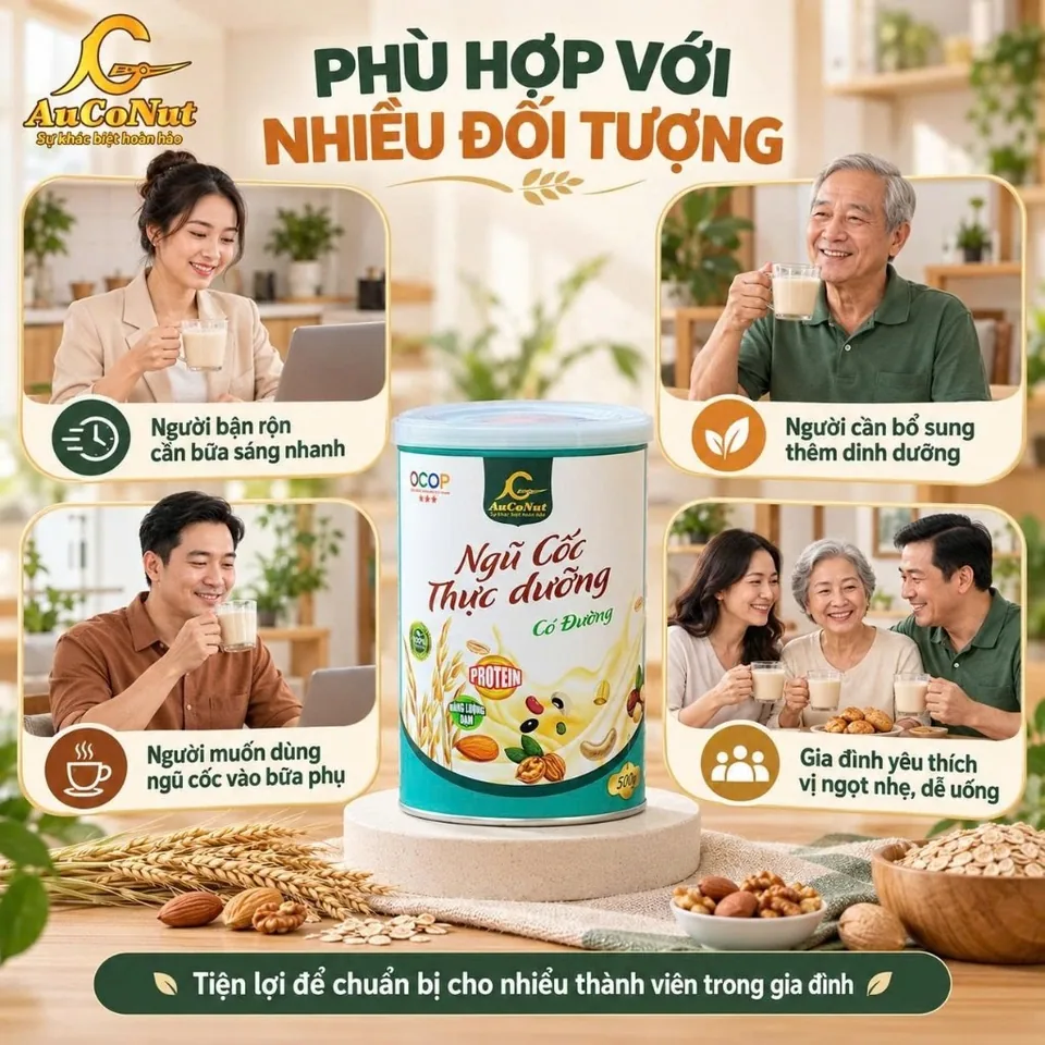 Ngũ cốc thực dưỡng có đường AucoNut – ảnh 2