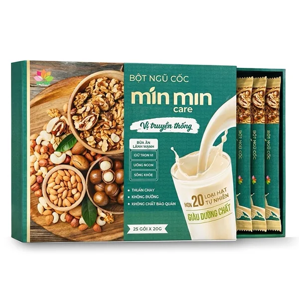 Bột ngũ cốc Min Min Care vị truyền thống