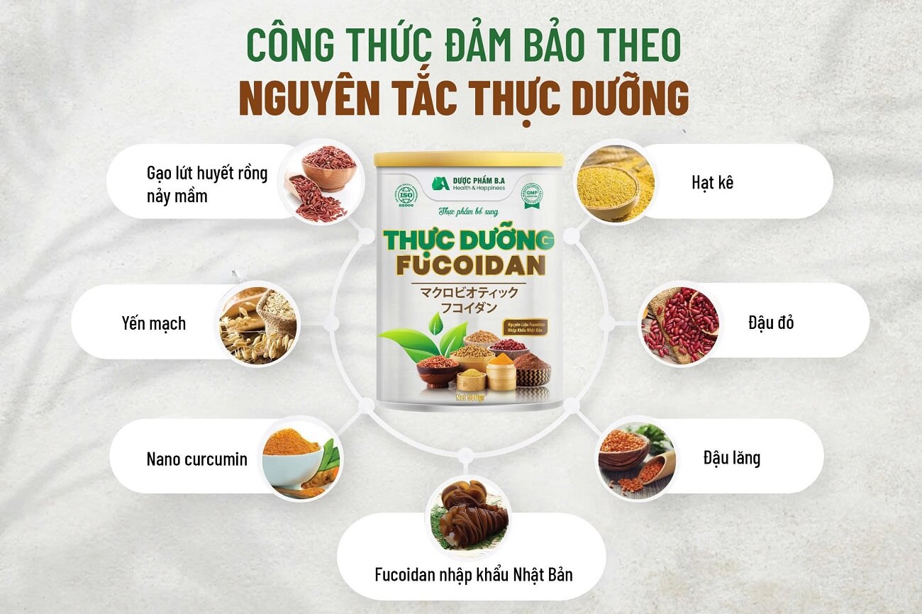 Thành phần chính của Thực dưỡng Fucoidan Nhật Bản