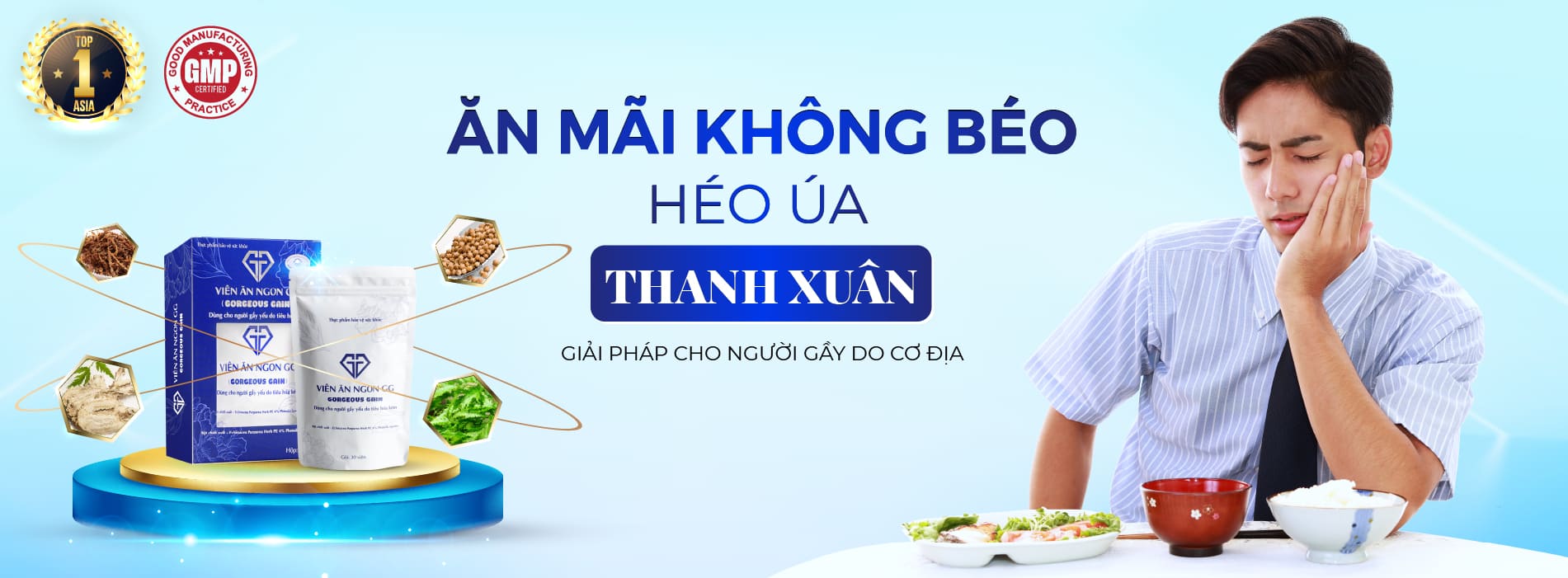 Viên Ăn Ngon GG tăng cân tự nhiên là sản phẩm gì?