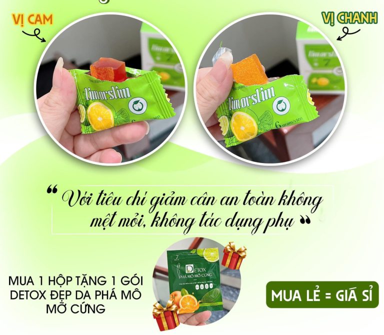 Kẹo chanh cam giảm cân Lim Or Slim giá bao nhiêu?