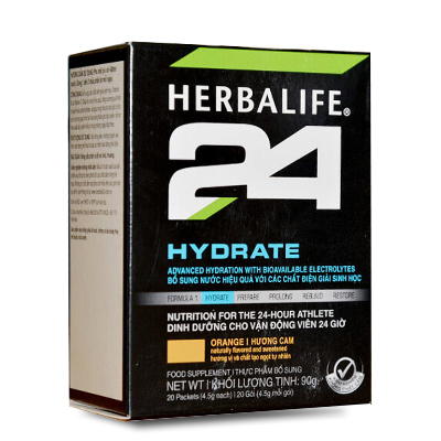 Dinh dưỡng cho vận động viên Herbalife 24 Hydrate Hương cam