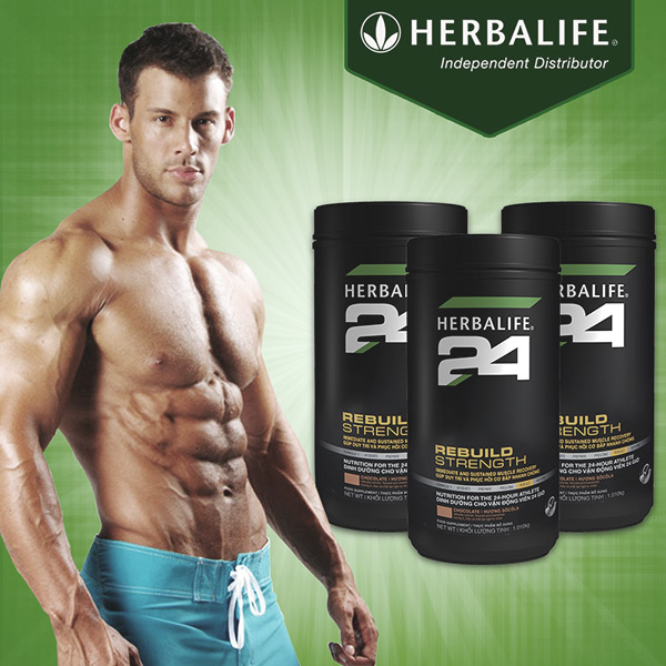 Herbalife 24 Rebuild Strength dinh dưỡng hồi phục cơ sau tập chính hãng