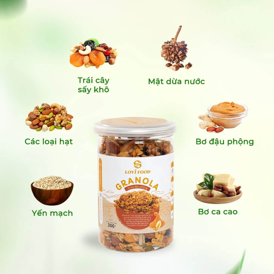 Thành phần chính của Granola Lovifood