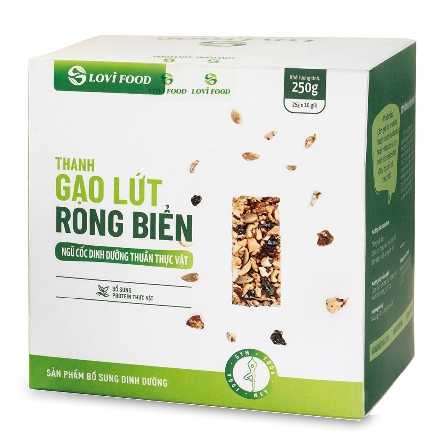 Thanh Gạo Lứt Rong Biển Lovifood