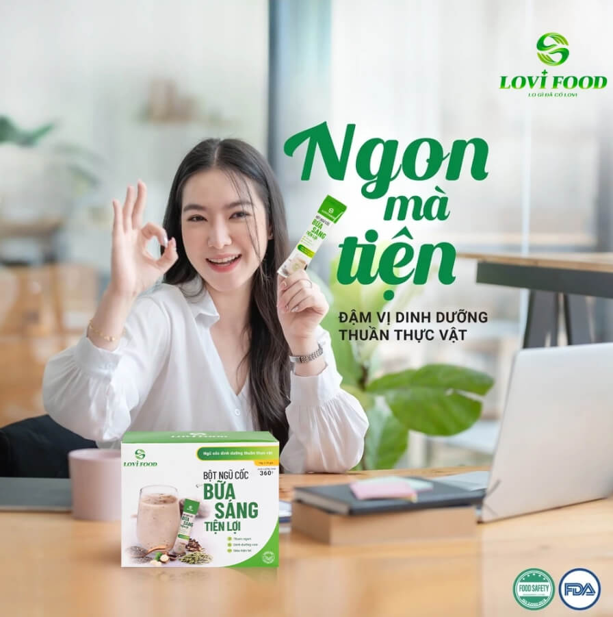 Bột Ngũ Cốc Bữa Sáng Tiện Lợi Lovifood