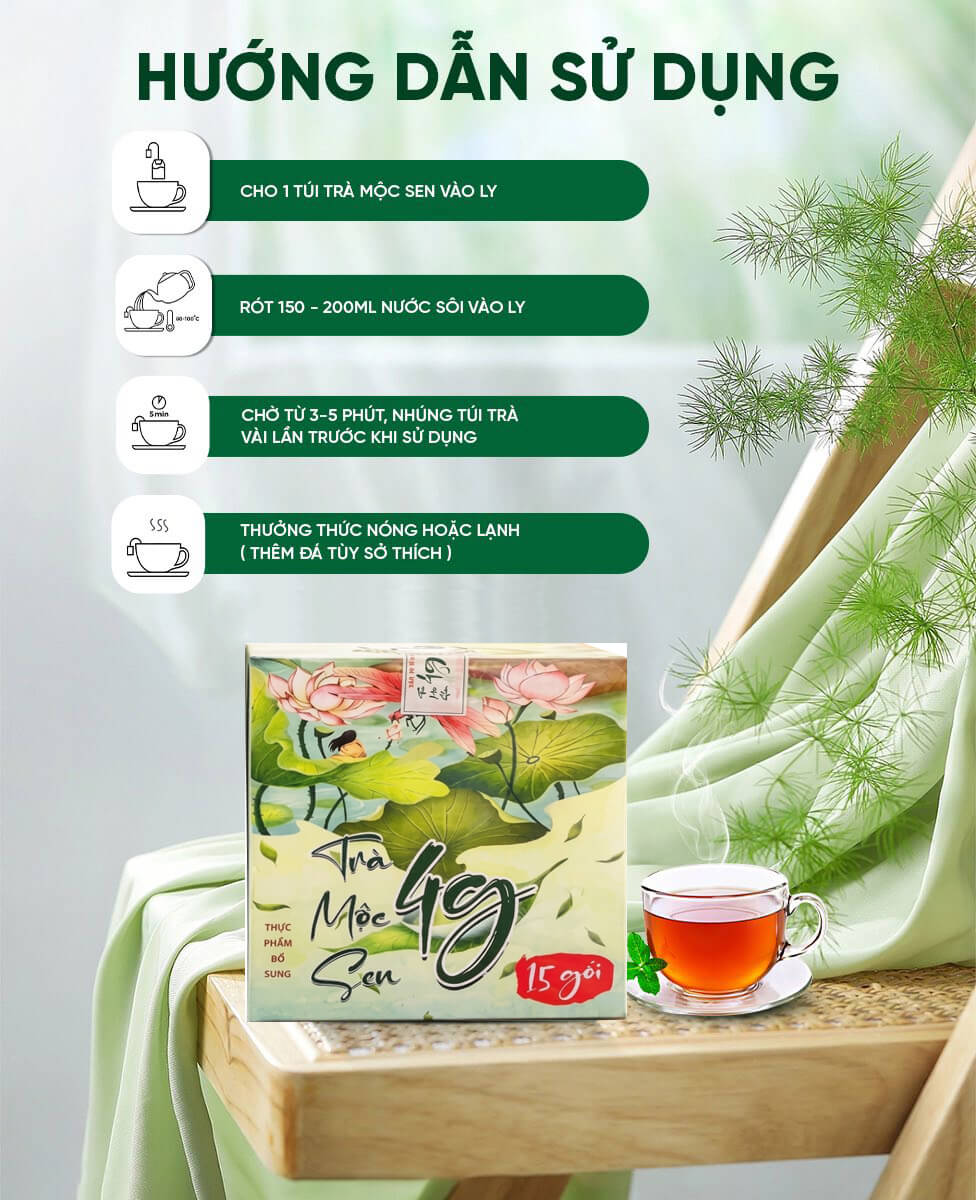 Hướng dẫn sử dụng Trà Mộc Sen để đạt hiệu quả tốt nhất