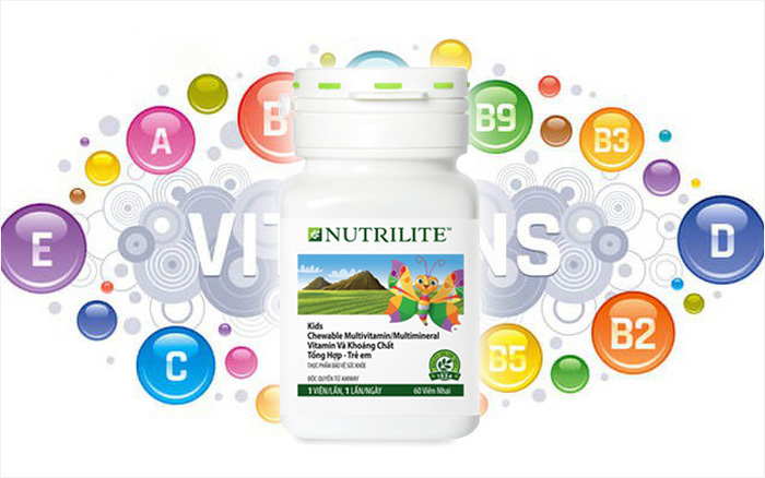 Thành phần chính của Vitamin và khoáng chất tổng hợp cho trẻ em Nutrilite