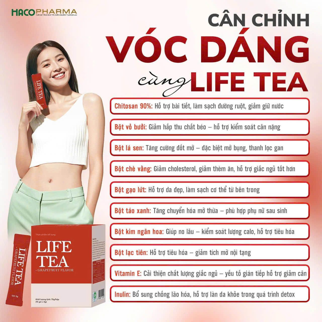 Công dụng của Trà giảm cân Life Tea