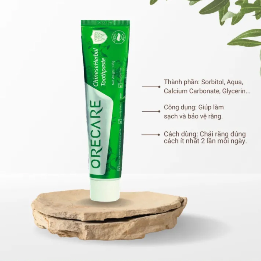 Kem đánh răng thảo dược Trung Hoa Thiên Sư - Orecare Chinese Herbal Toothpaste Tiens