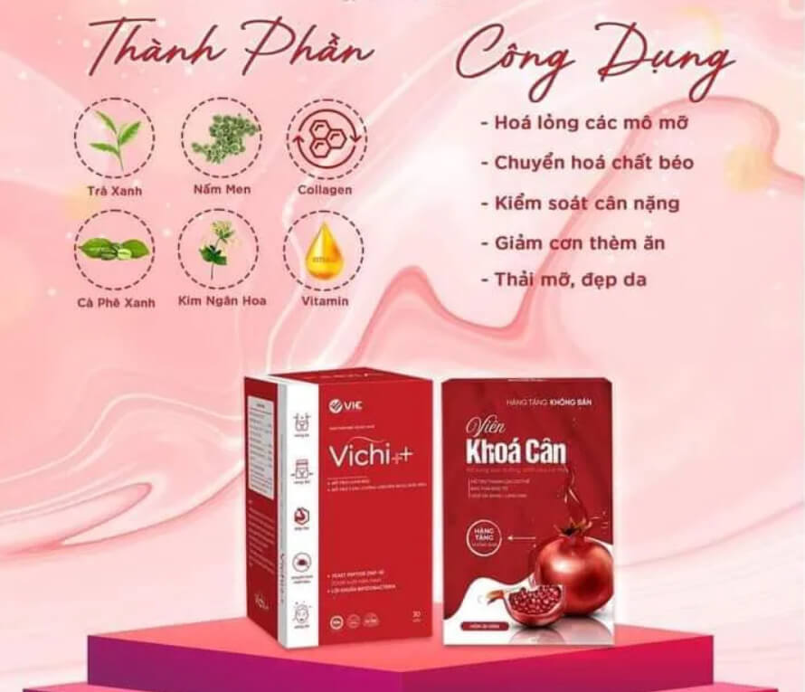 Thành phần chính của Viên giảm cân VICHI++